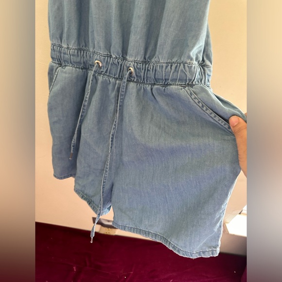 Vero Moda Denim Tie Waist Sun print Romper Size M - Picture 5 of 14